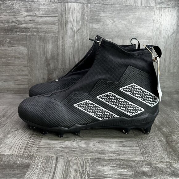 Adidas Nasty 2.0 Men's size 13.5 Black Zip Up Football Cleats - Picture 5 of 8